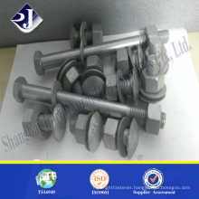 Grade 8.8 hdg bolt and nut hdg recess nut M16 hdg bolt and nut